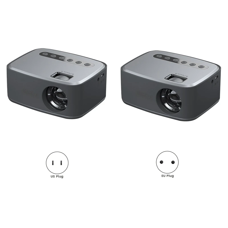 T20 Mini Projector 1080P Video Beamer Fit For Home Cinema Outdoor Beamer USB EU Plug