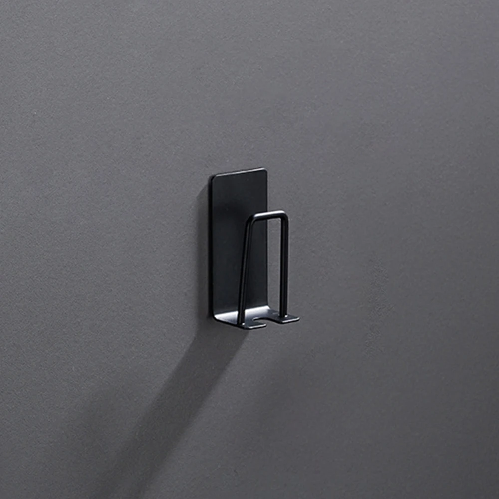 Stainless Steel Toothbrush Cup Holder Wall Mounted Bathroom Shelf Storage Rack Perforation Free 1 Piece