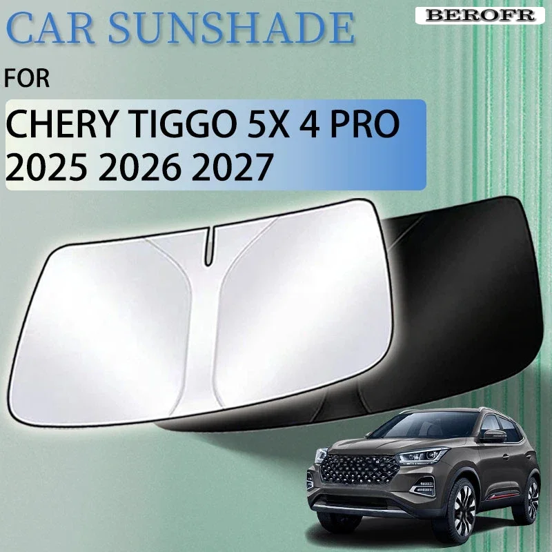 Summer Sunshade For Chery Tiggo 4Pro Hybrid 2025 2026 2027 Ultimate 5x 3 Accessorie Front Window Sun Protector UV Parts Sticker