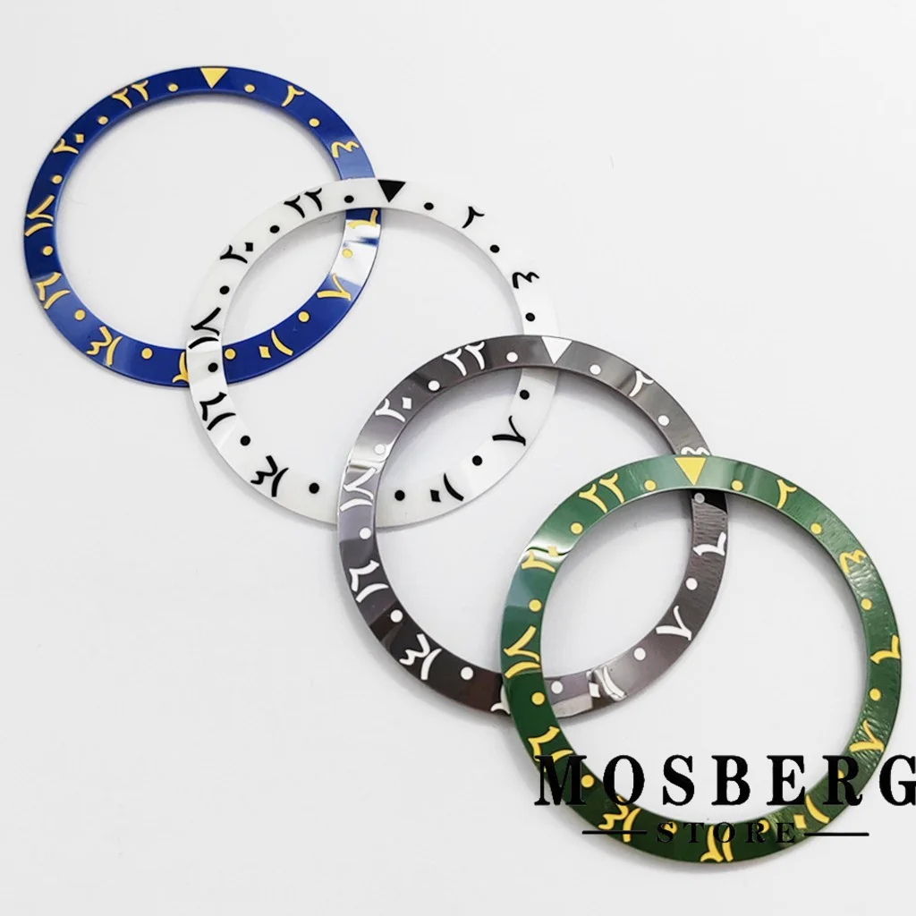 Ceramics Watch Bezel High Quality Black Insert Diameter 38mm*30.6mm For 40mm Watch Case Replace Accessories Parts image 3