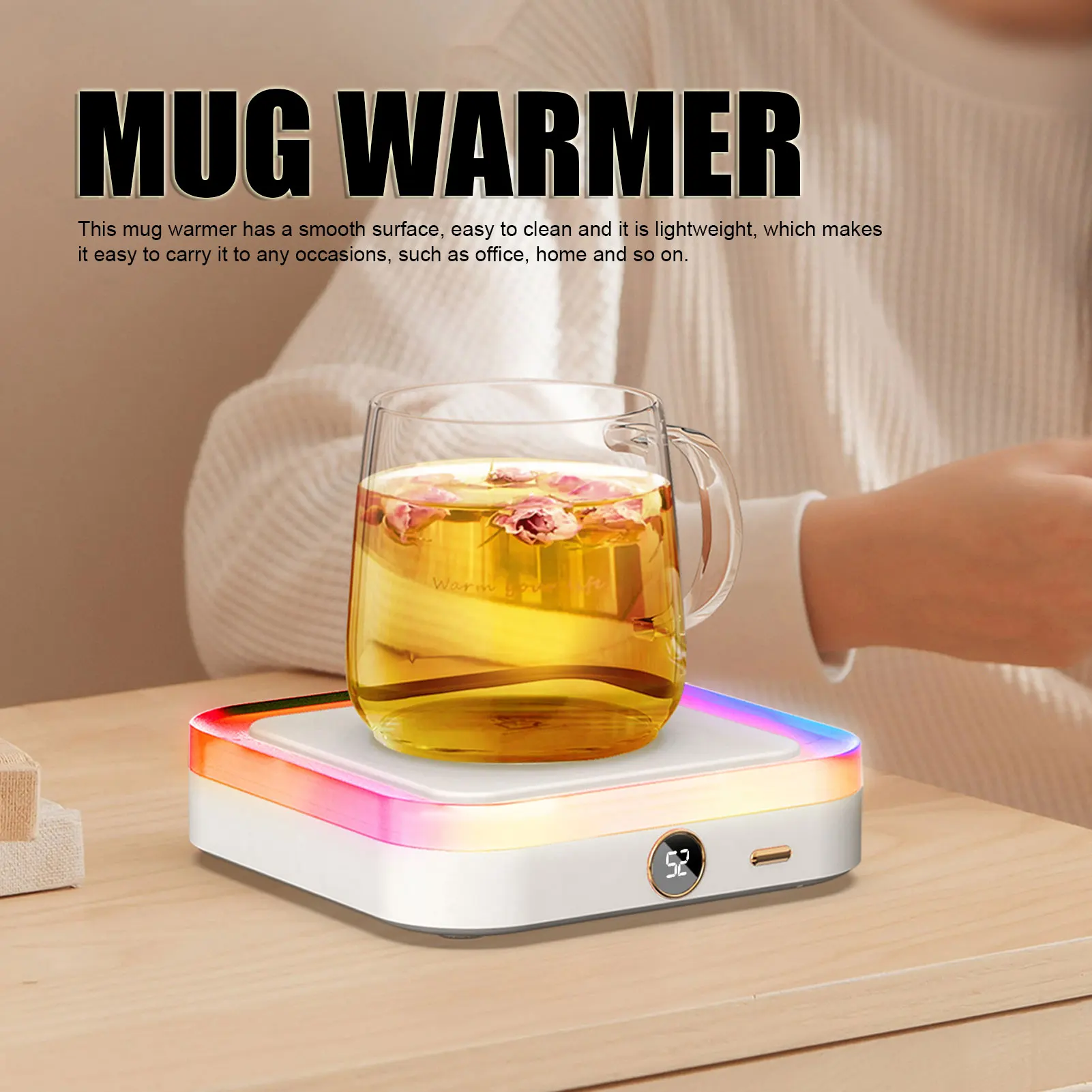 

Подогреватель кофейных чашек, подогреватель кружек, термостатический, быстрый нагрев, 3 настройки температуры, подогреватель чашек для кофе, молока, быстрый нагрев, подогреватель чашек