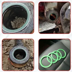 Oil seal Excavator bucket shaft grease seal dust ring wear-resistant horse pull head inner sleeve bucket pin grease sany komatsu