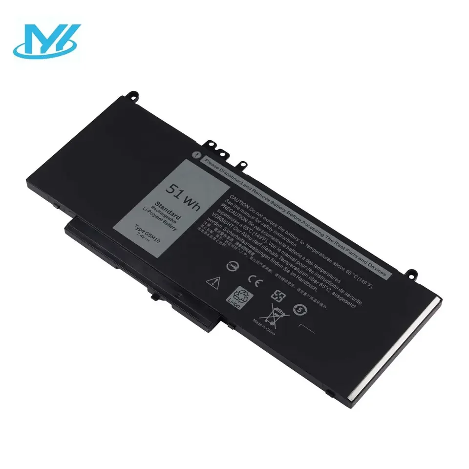 G5M10 Replacement Lithium ion Battery Laptop Batteries 0WYJC2 8V5GX R9XM9 WYJC2 14.8V 92Wh For D-ell L-atitude 3160 3350 E5450