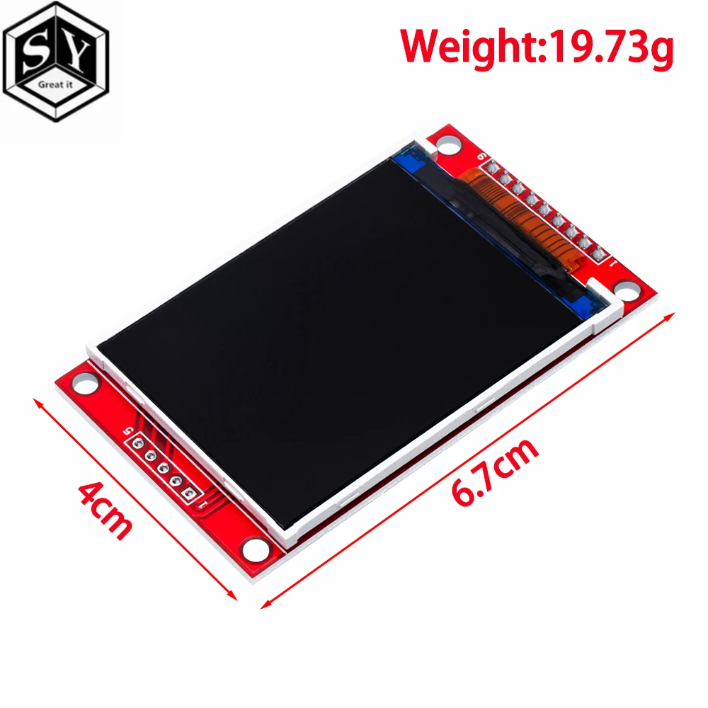 Smart Electronics 2,2 Zoll 240*320 Punkte SPI TFT LCD Serial Port Modul Display ILI9341 5V / 3,3V 2,2'' 240x320 für Arduino Diy