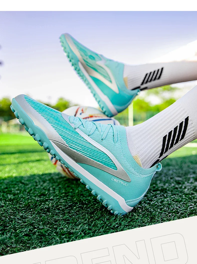 Neue Männer Fußball Schuhe Sport Stollen Erwachsene Atmungsaktive Rutschfeste Fußball Stiefel Outdoor Lange Spikes Training Jungen Spiel Bequem – Detail 17