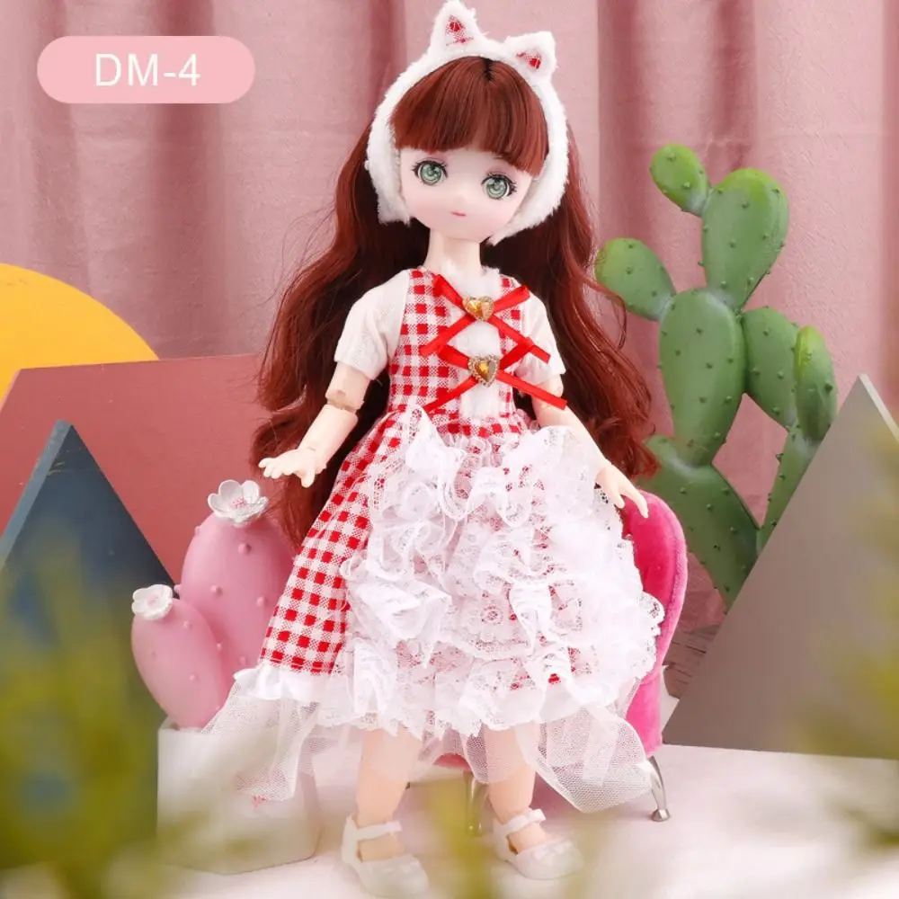 Lalka do Przebierania z Sferycznymi Stawami 30cm Anime BJD Lalka z Ubraniami Przebieranka 1/6 Lalki BJD 30cm Śliczna Lalka na Zawiasach Prezent Urodzinowy