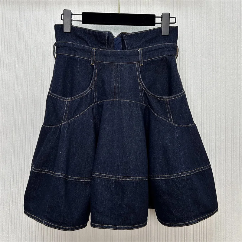 

Women's skirt Autumn 2025 vintage washed women's half skirt High waisted slim mini skirt pure cotton denim skirt y2k short skirt
