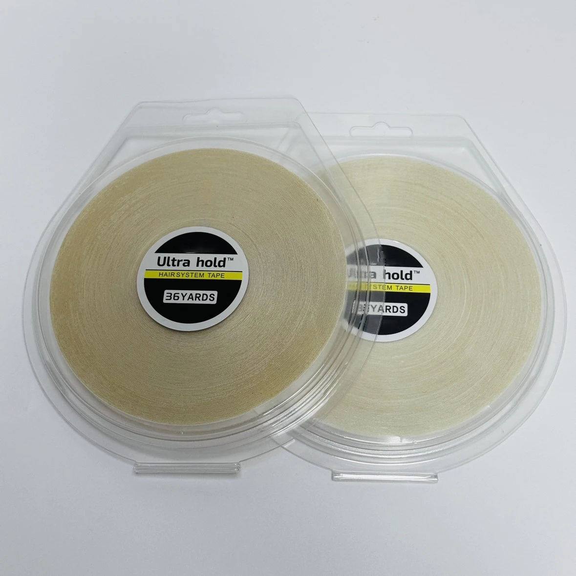 شريط لاصق مقاوم للماء بطول 36 ياردة على الوجهين 1.0 سم، مع غلاف خارجي، شريط وصلة شعر ثابت بقوة