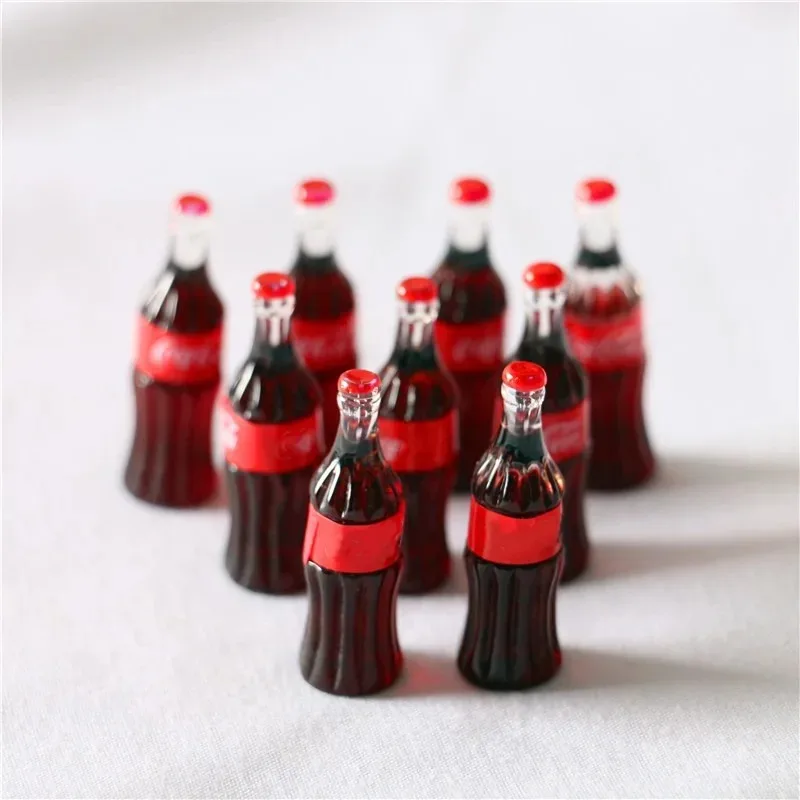 10pcs 1: 12 Dollhouse beverage bottles, mini soda, miniature food toys, shooting props, DIY accessories