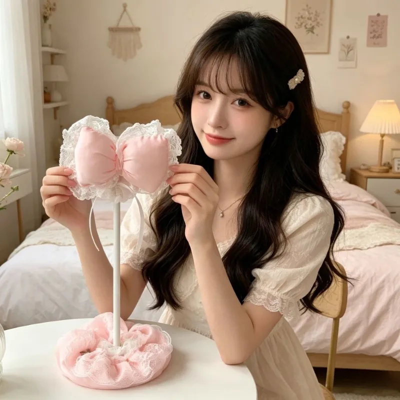 

Милая оригинальная подставка для наушников, изготовленная на заказ, держатель для наушников, кавайный розовый плюшевый кронштейн для гарнитуры, игровой аксессуар, подставка для наушников