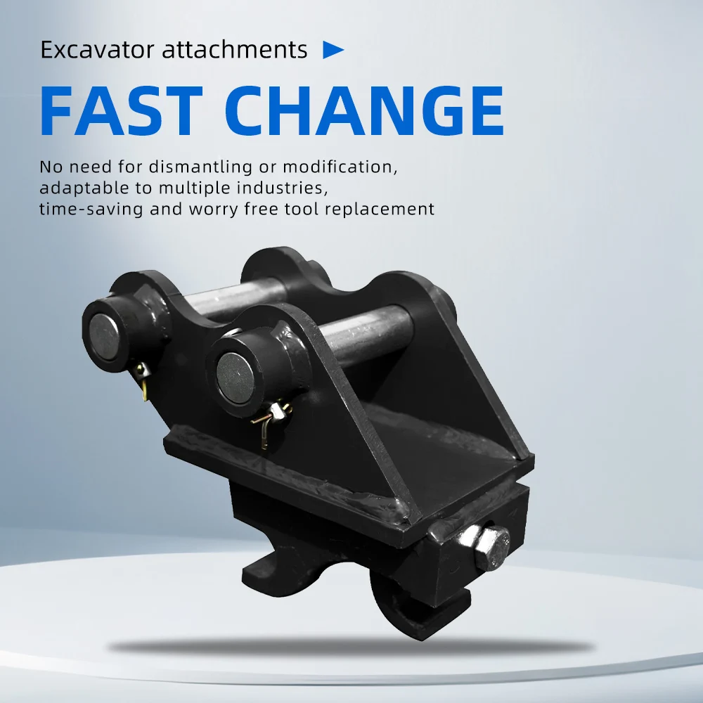 Customized Excavator Quick Connector+Tilting Bucket High Strength Steel Construction Machinery Parts Excavator With Attachment
