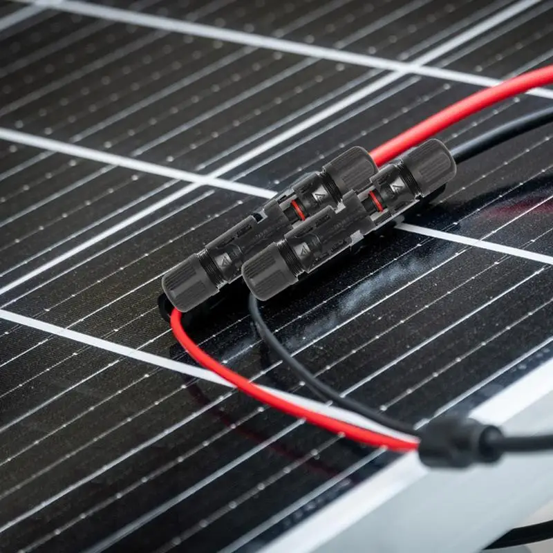Solar Connectors Kit 10 Pairs Male/Female Solar Connectors Waterproof Dustproof Connector Solar Cable Parallel Adaptor