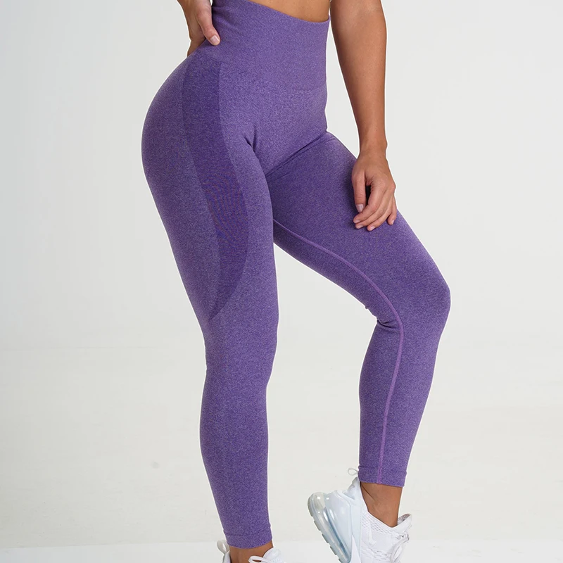 Push Up Sport Leggings senza cuciture donna Fitness elastico a vita alta pantaloni da Yoga Leggins da Bodybuilding collant da palestra Joggings da allenamento