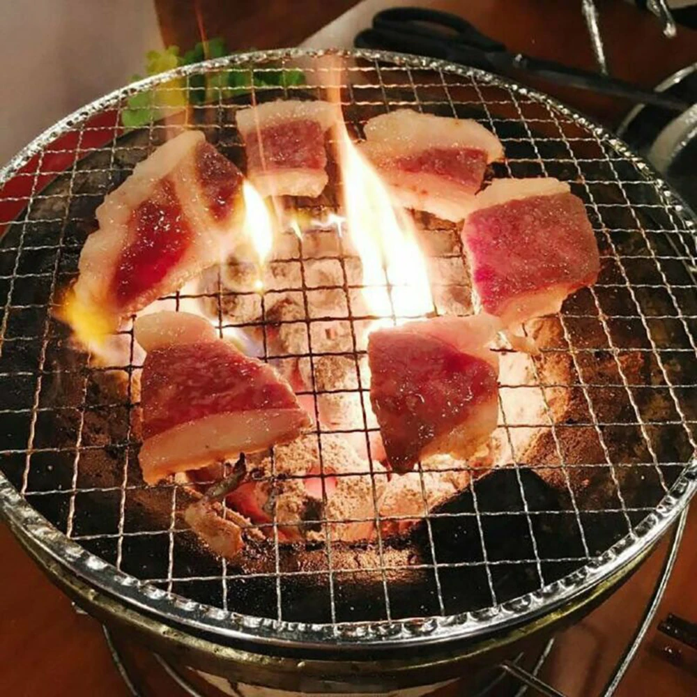 Elevate Your Barbecue Game with 5pcs Round Disposable Wire Net Grill Racks, Achieve Perfectly Cooked Meats and Veggies