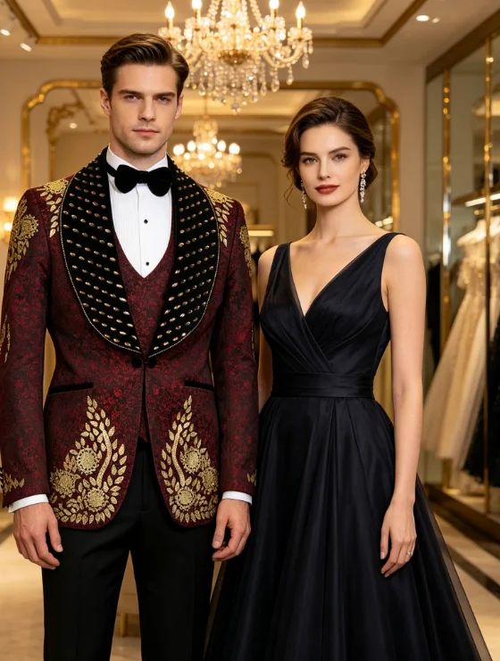Customized Luxuly High-end Groom Wedding Tuxedos Elegant Male Blazers Slim Fit Shawl Men Suits 3Pcs Sets Magnificent Ropa Hombre