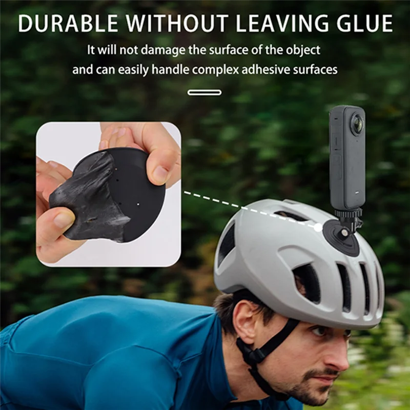 Smart-CQT Action-Kamera, flexibel, adaptiv, feste Basis für Gopro Insta360 X4 Motorradhelm, gebogene flache Halterungen