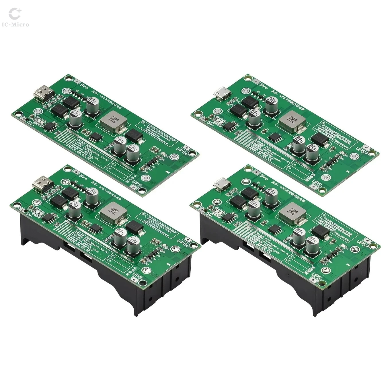 Type-C 15W 3A 18650 Lithium Battery Charger Module DC-DC Step Up Booster Fast Charge UPS Power Supply / Converter 5V 9V 12V XCW
