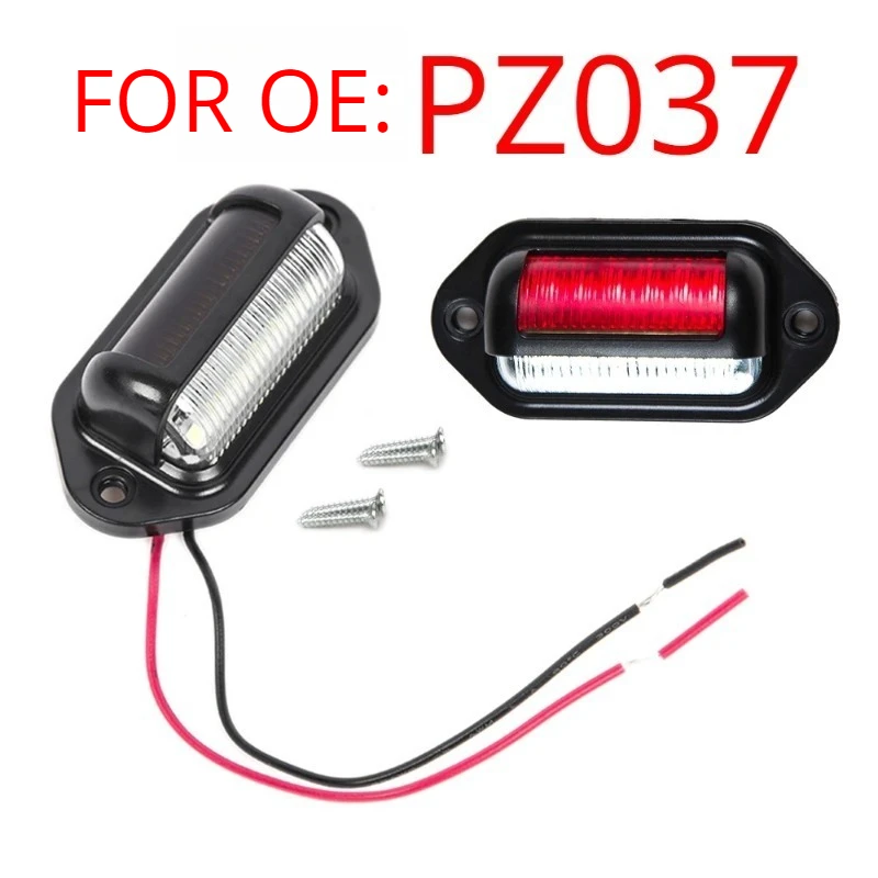 

Hot Selling 2PCS for SUV Truck Trailer Van White Bulbs Car License Plate Lights 12 LED Car License Number Plate Light