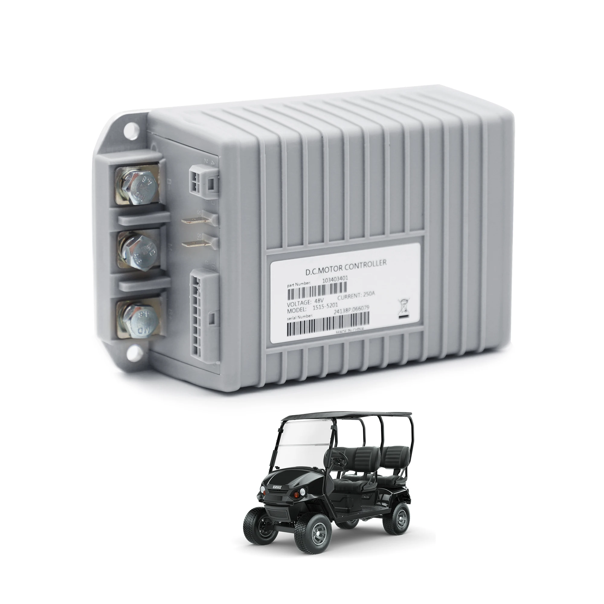

1515-5201 48V 250A Motor Controller 103403401 for Curtis Club Car Precedent Golf Cart 2009-2014