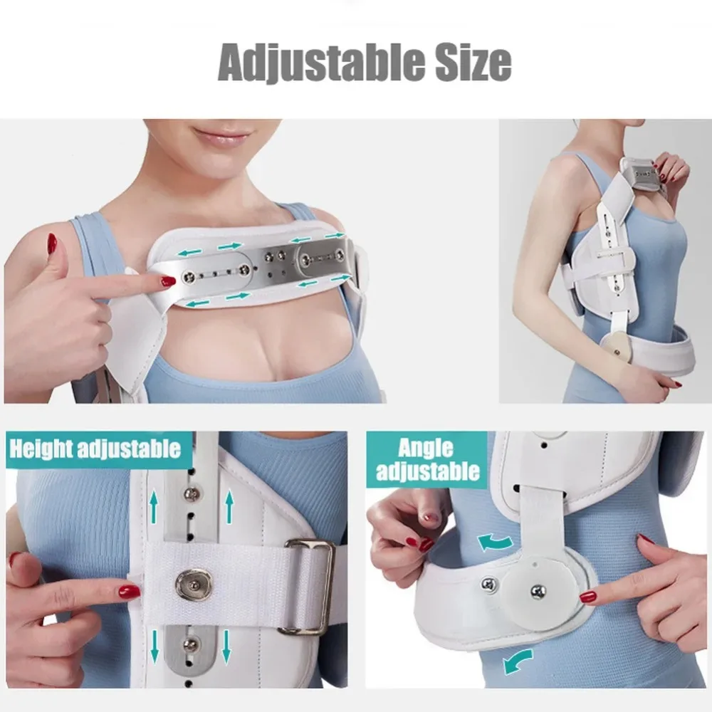 Adjustable Spinal Hyperextension Fixator A Scoliosis Fixation Support Hunchback Fixation Thoracolumbar Fracture Support White