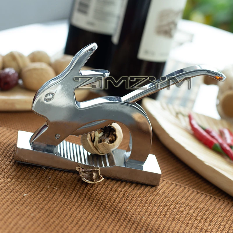 Picture 4: Nuts Sheller Opener Multi-Function Pine Pecan Hazelnut Plier Rabbit Shape Quick Nut Pecan Nuts Nutcracker Kitchen Tool