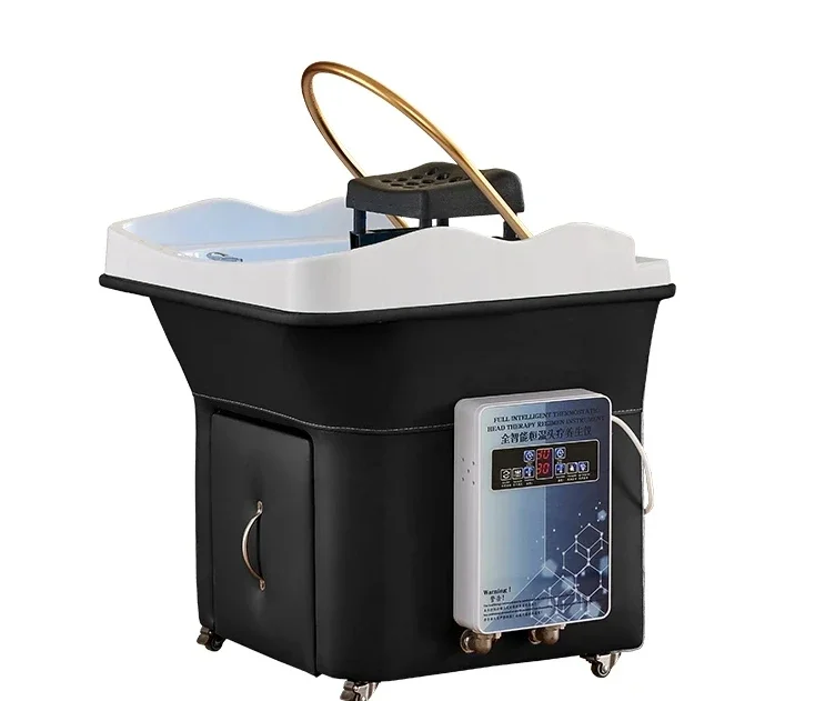 

s# A Movable Water Circulation Shampoo Basin Splicing Beauty Salon Hair Care Head Treatment Instrument Belt Fumigation Spa Mac