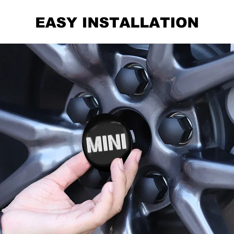 Car Wheel Hub Center Caps Auto Rim Cover Sticker Car Styling For BMW MINI Cooper One JCW Clubman Countryman R55 R56 F55 F56 R57