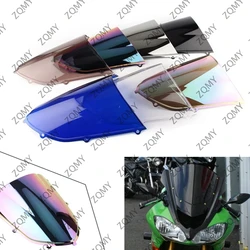 ZX10R 04 05 Motorcycle Windshield ABS Windscreen Double Bubble For Kawasaki ZX-10R 2004 2005 Motorbike Accessories