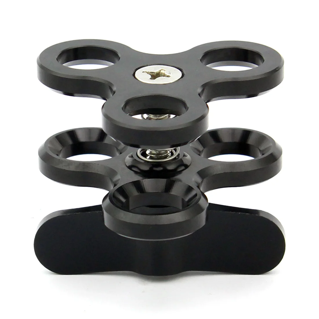 Dreifach-Schmetterlings clip 1 "Kugelkopf-Befestigungs halterung für Gopro 13 Insta360 x4 Tauch schale Ring Licht kugel klemme Stativ kugel adapter – Detail 6