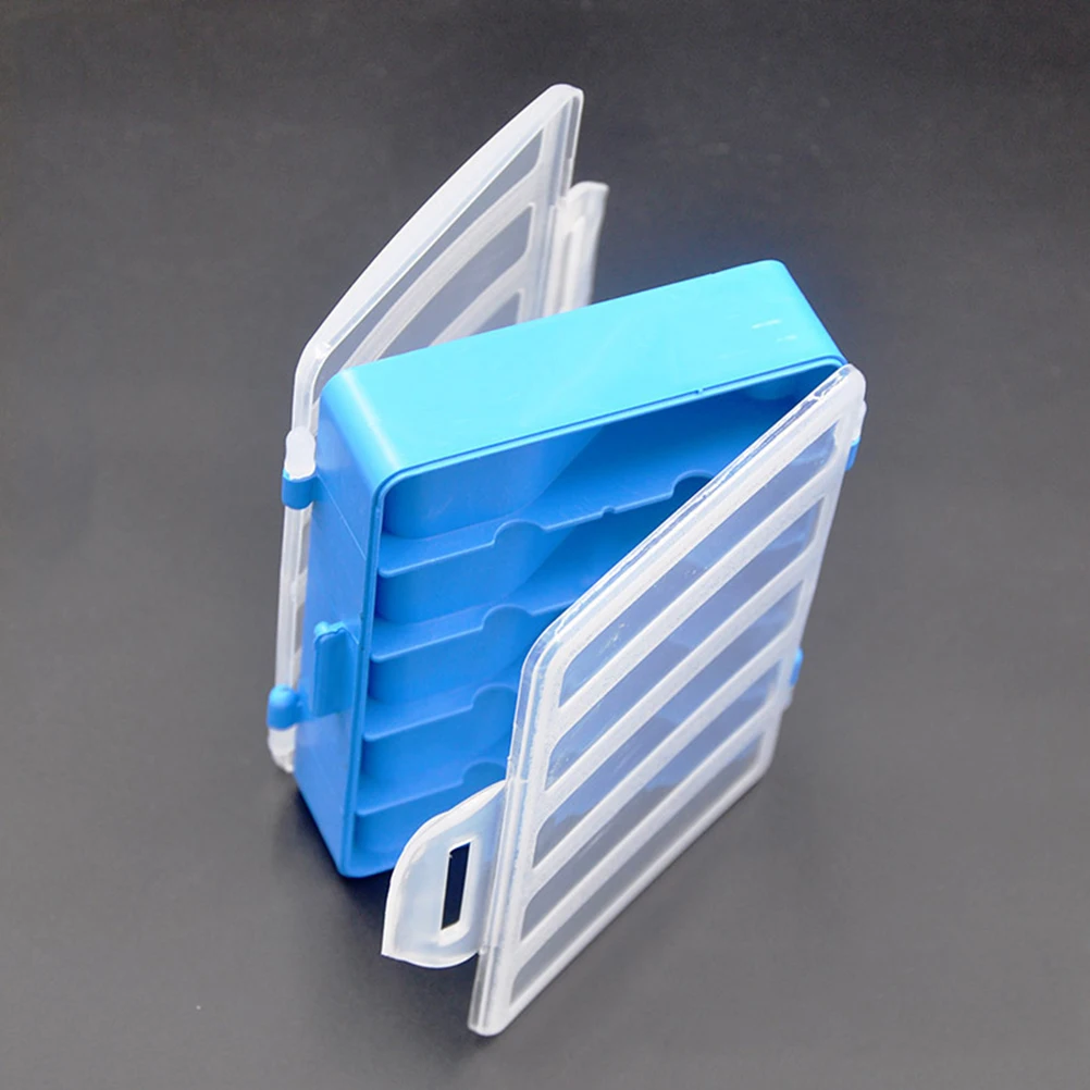 

2Pcs Professional Fly Fishing Lure Box Double Sided Hook Storage Case Water Resistant Fishing Tackle Case Fishing Gear Tool