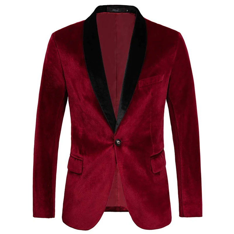 

Блейзер корейской версии, универсальный свадебный мужской модный деловой бархатный профессиональный повседневный тонкий пиджак для выступлений