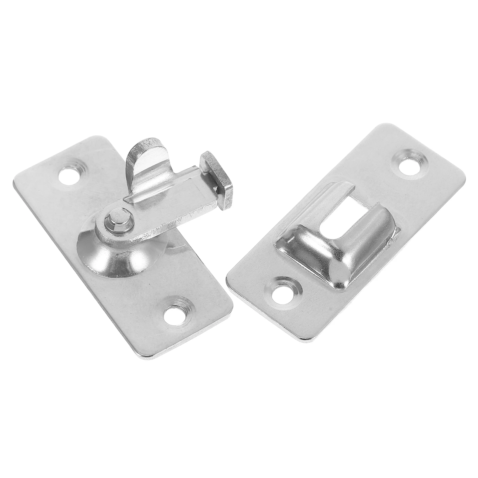 

90 Degree Right Angle Door Latch Stainless Steel Sliding Door Lock for Bedroom Closet Cabinet Security Fast Installation