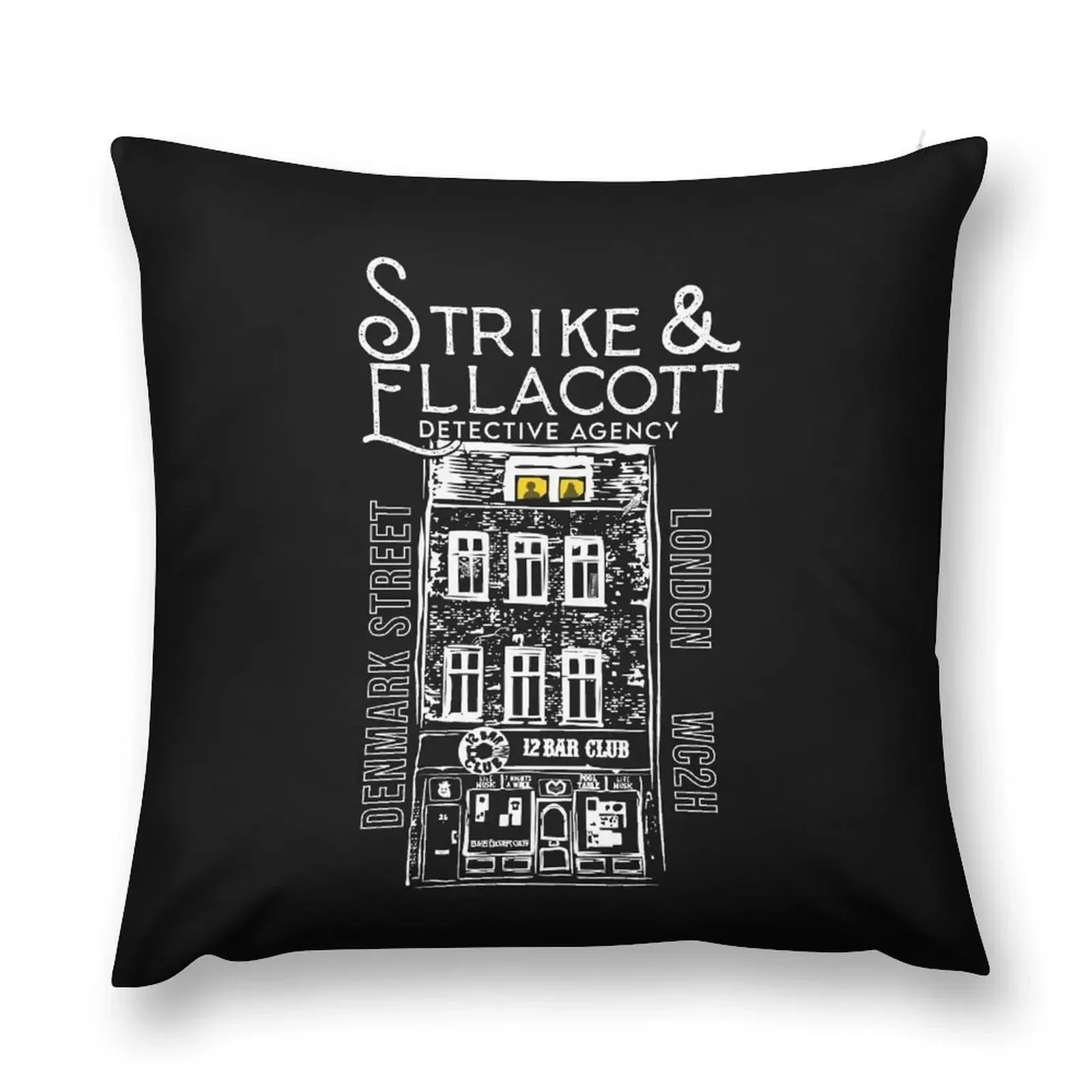 Cormoran Strike and Robin Ellacott Throw Pillow Cusions Cover Cushions pillow