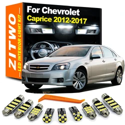 ZITWO 11Pcs Car Accessories Indoor Lamp For Chevrolet Chevy Caprice 2012 2013 2014 2015 2016 2017 LED Bulb Interior Light Kit