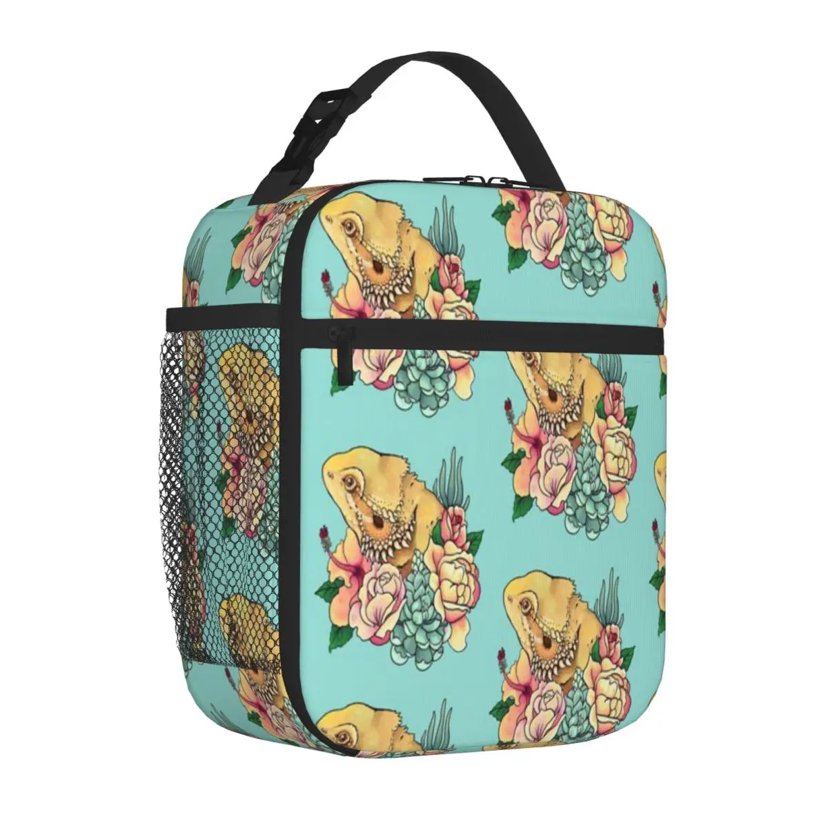 Hot Sale Pastel Bearded Dragon Feminine Student Lunch Bag Gym Post-Workout Meal Bag
