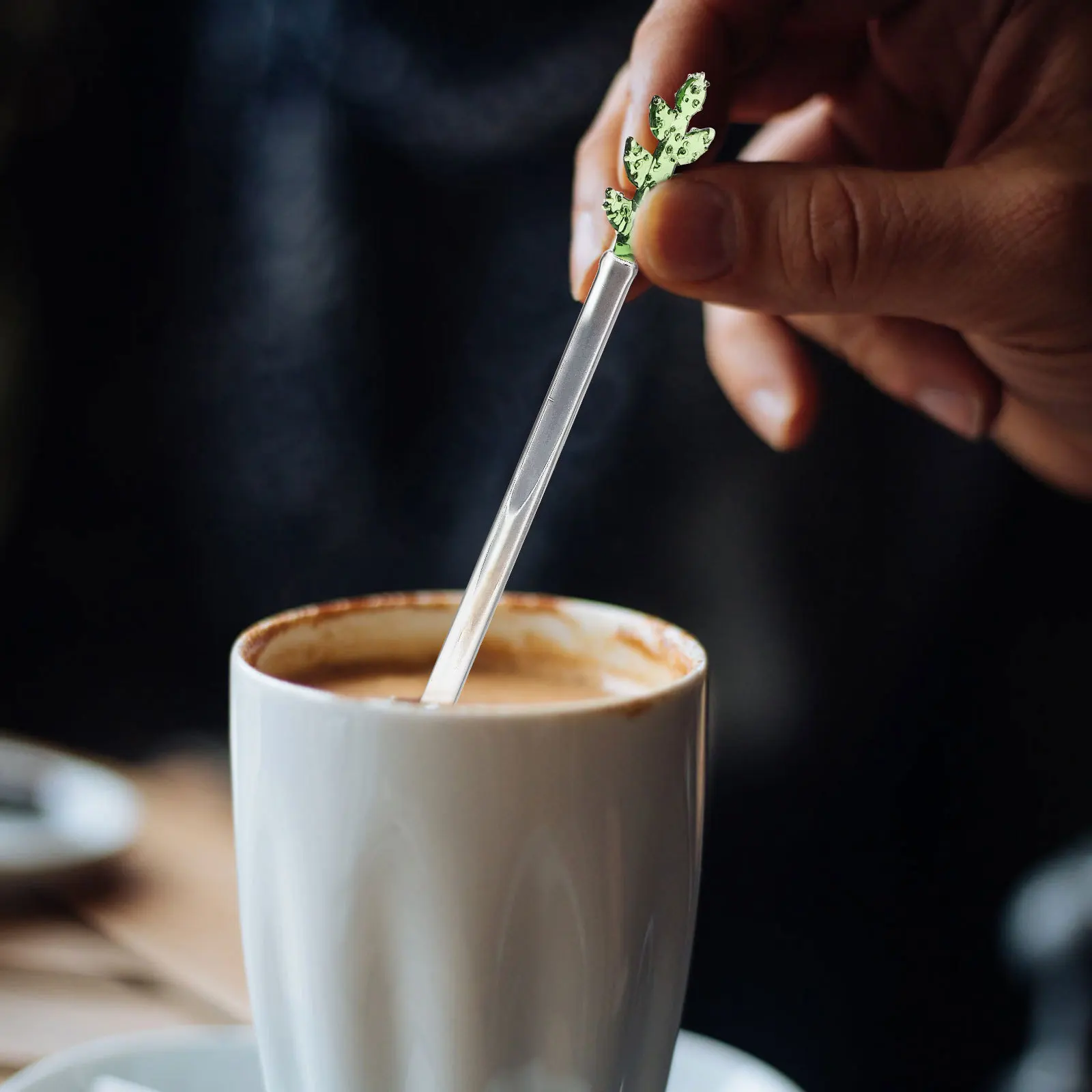 

Glass Stirring Stick Reusable Swizzle Rod Decorative Cocktail Coffee Stirrer for Milk Tea Bar Coffee Stirrers Stir Sticks