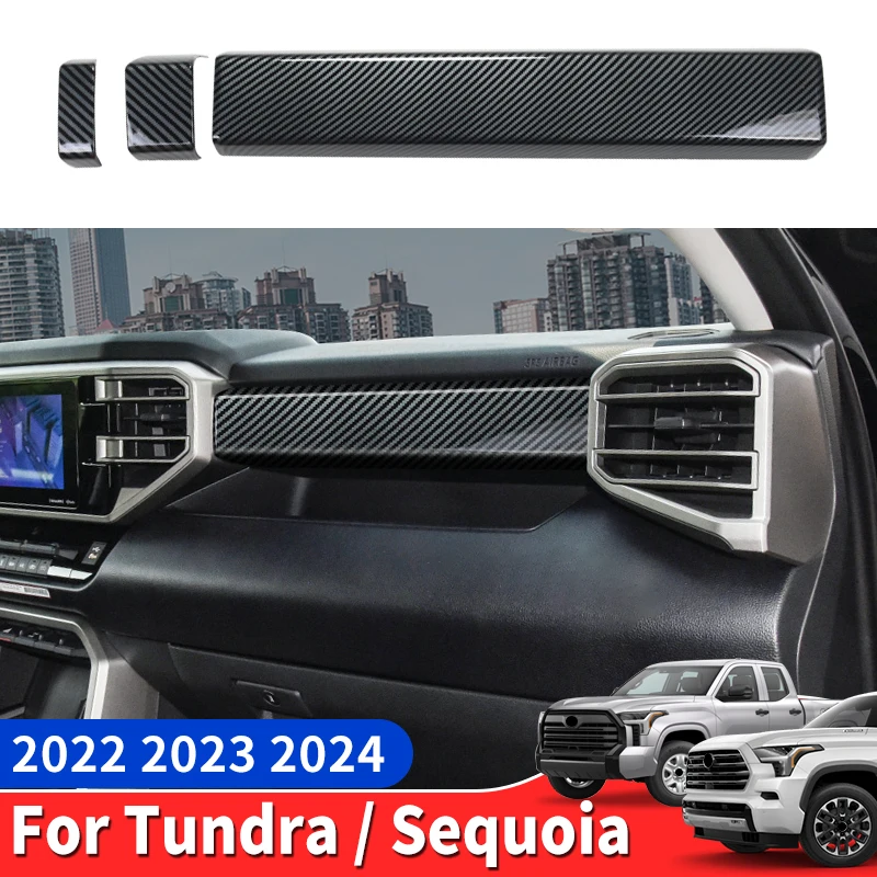 

Для 2022-2024 Toyota Tundra Sequoia центральное управление украшение яркая балка модификация, модернизированные аксессуары для интерьера 2023