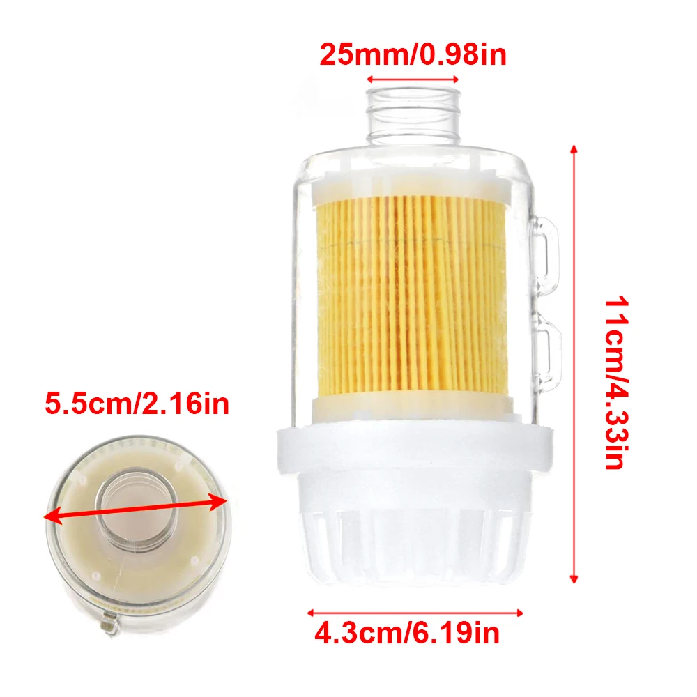 25mm Parking Heater Air Filter For Webasto Dometic Eberspacher Heaters Plastic Intake Filter Silencer Heating Accessories