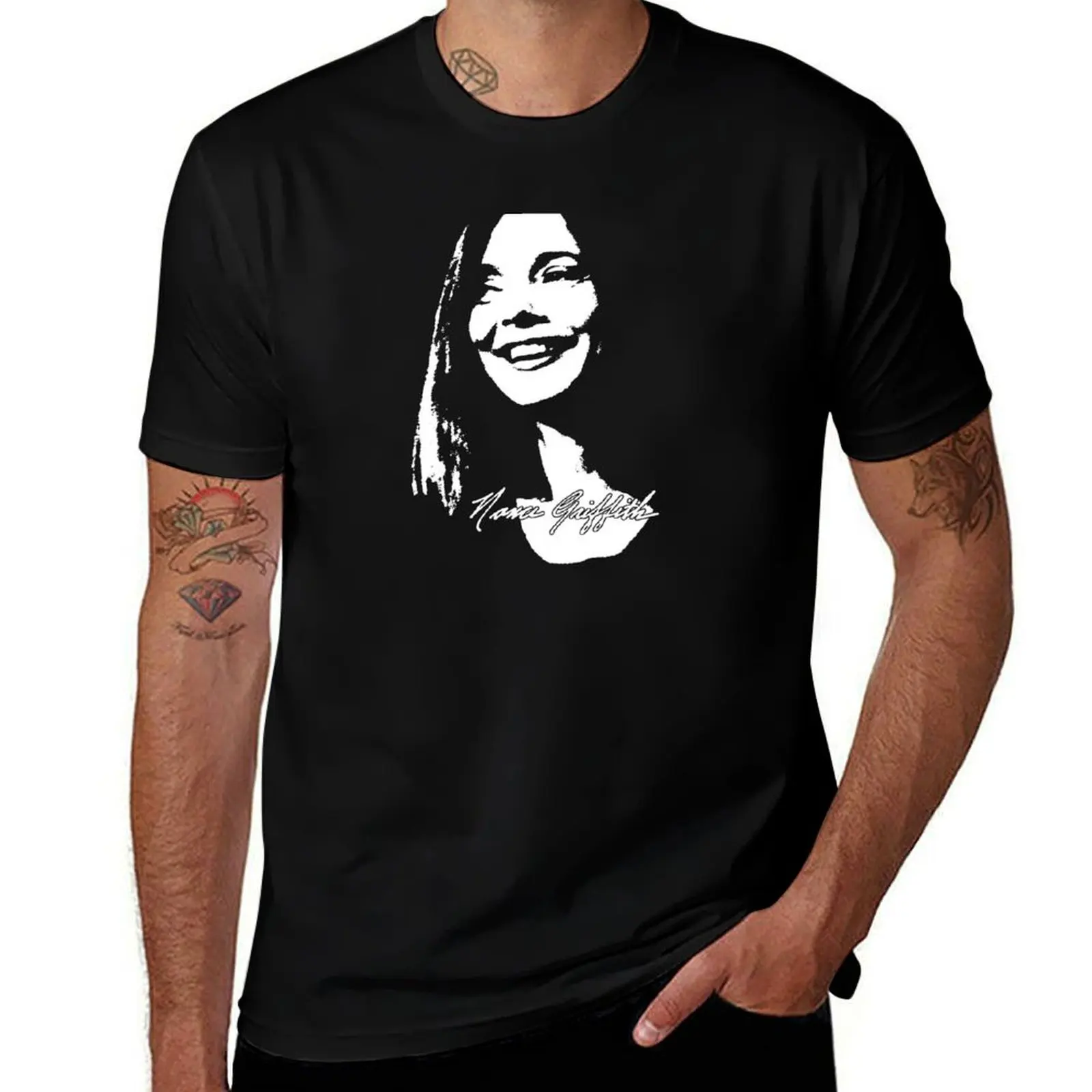 

Nanci Griffith Tribute T-Shirt Stylish Print Short Sleeve Tee
