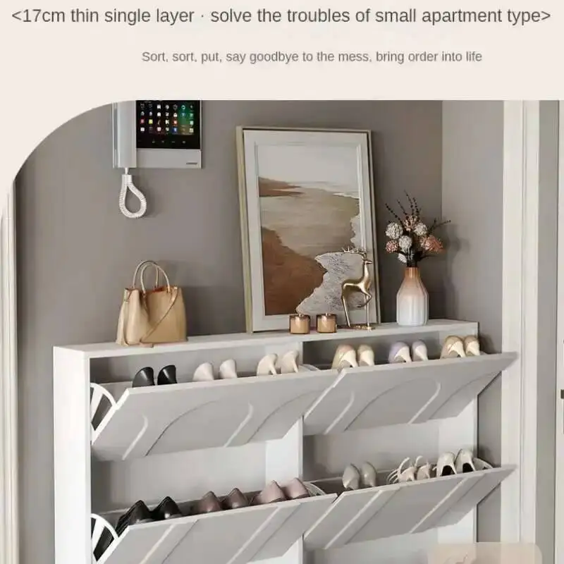 

Organizer Thin Organizer Style Ultra Shoe Rack Shoe Cabinet Living Room Cabinets Modern Luxury Sapateira Home Furniture WK50SC