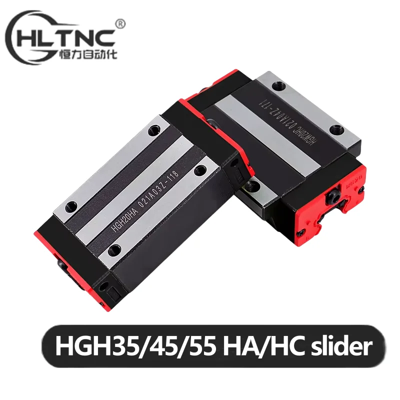 

HLTNC HGH35HA HGH45HC HGW35HC HGW45HC HGH55HA HGW55HC Стальные каретки с квадратными фланцами подходят для линейной направляющей HGR для гравера с ЧПУ, токарного станка