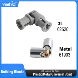 Plastic/Metal Universal Joint 3L Compatible With Legoeds Bricks MOC Power Functions 61903 Shaft Coupling 62520 9244 DIY