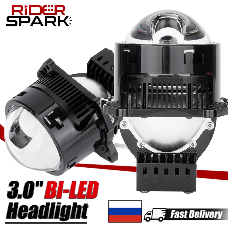 

Bi LED Projector Lens 3in Car Headlight Light 60000LM For Hella 3R G5 Lens High Low Beam Auto Lamp LED Laser Lenses Super Bright