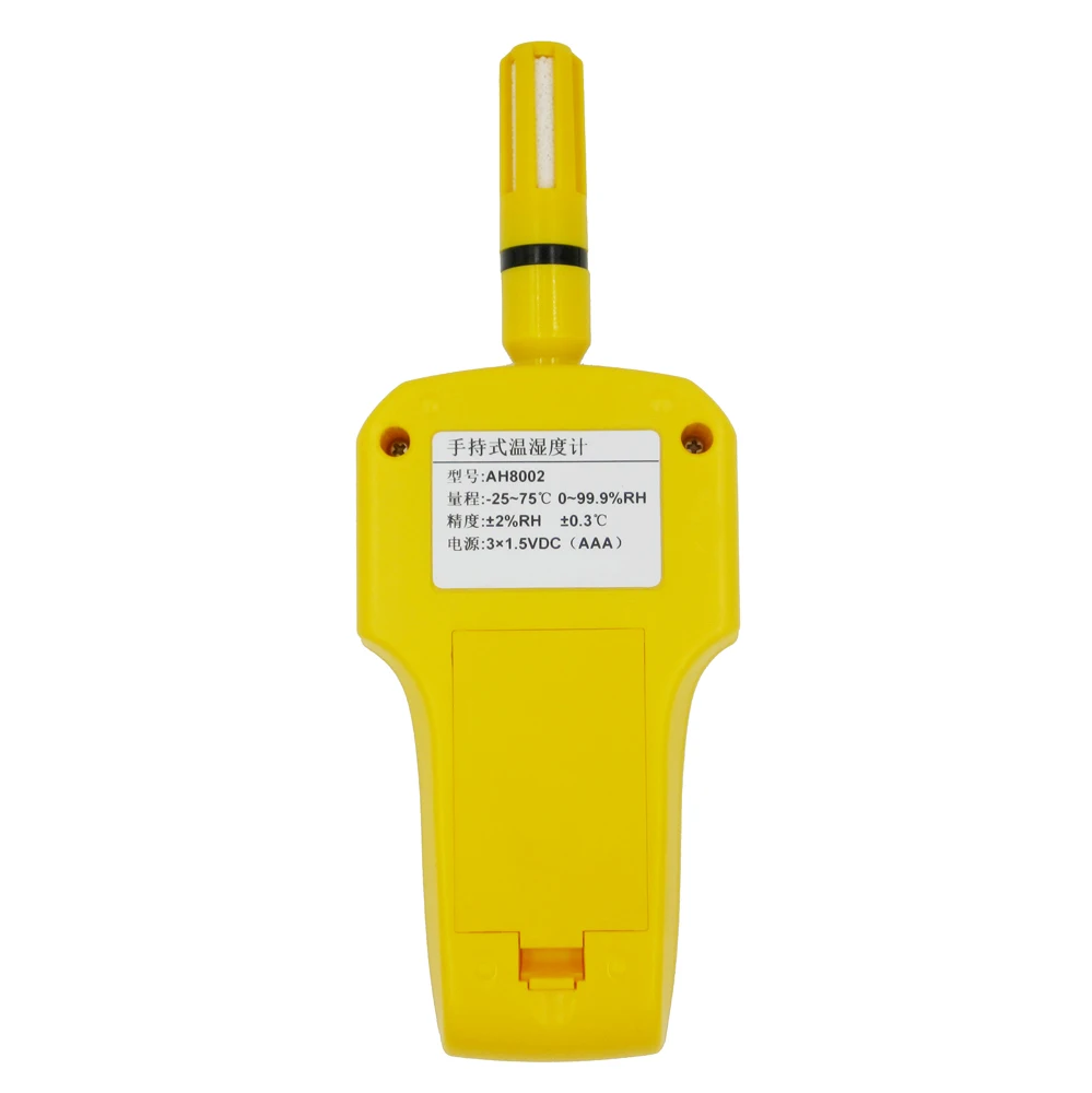 AH8002 مقياس الرطوبة المحمول (الصف الصناعي) مستشعر درجة الحرارة والرطوبة