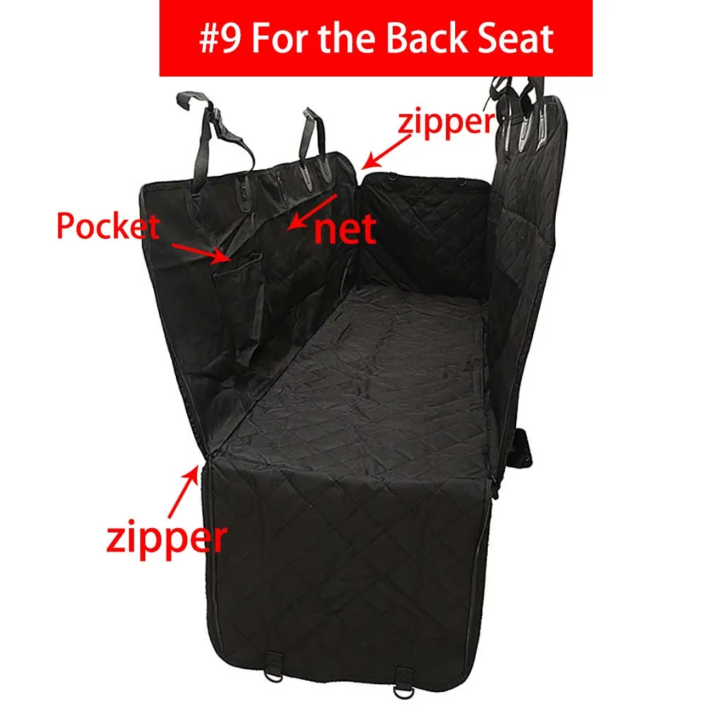 Pet Waterproof Pad Protector Mat Nonslip Universal Safety Carrier For Outing Dogs Car Dog Seat Cover for Back Seat view 5