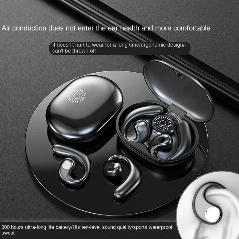 Sports Wireless Headphones 9D HIFI Stereo Running Outdoor Bluetooth 5.3 Headsets Open Ear-Hooks Air Conduction Earphones PK S900