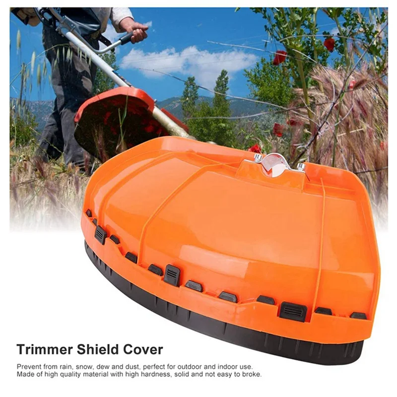

B84B-3X Universal Brush Cutter Shield Lawn Mower Guard Lightweight Plastic Grass Trimmer Blade Protector Cover For 26Mm/28Mm