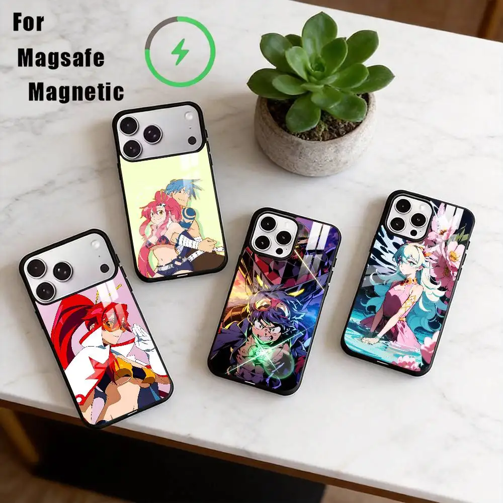 

Tengen Toppa Gurren Lagann Phone Case For iPhone17,16,15,14,13,12,11 Plus,Pro Magnetic with Magsafe Wireless Charging