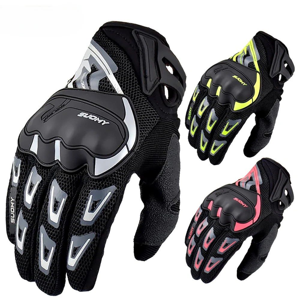 

Motorcycle Touch Screen Gloves Mesh Breathable Comfortable Racing Protective Full Finger for Motorcycle Scooter Riding Gear