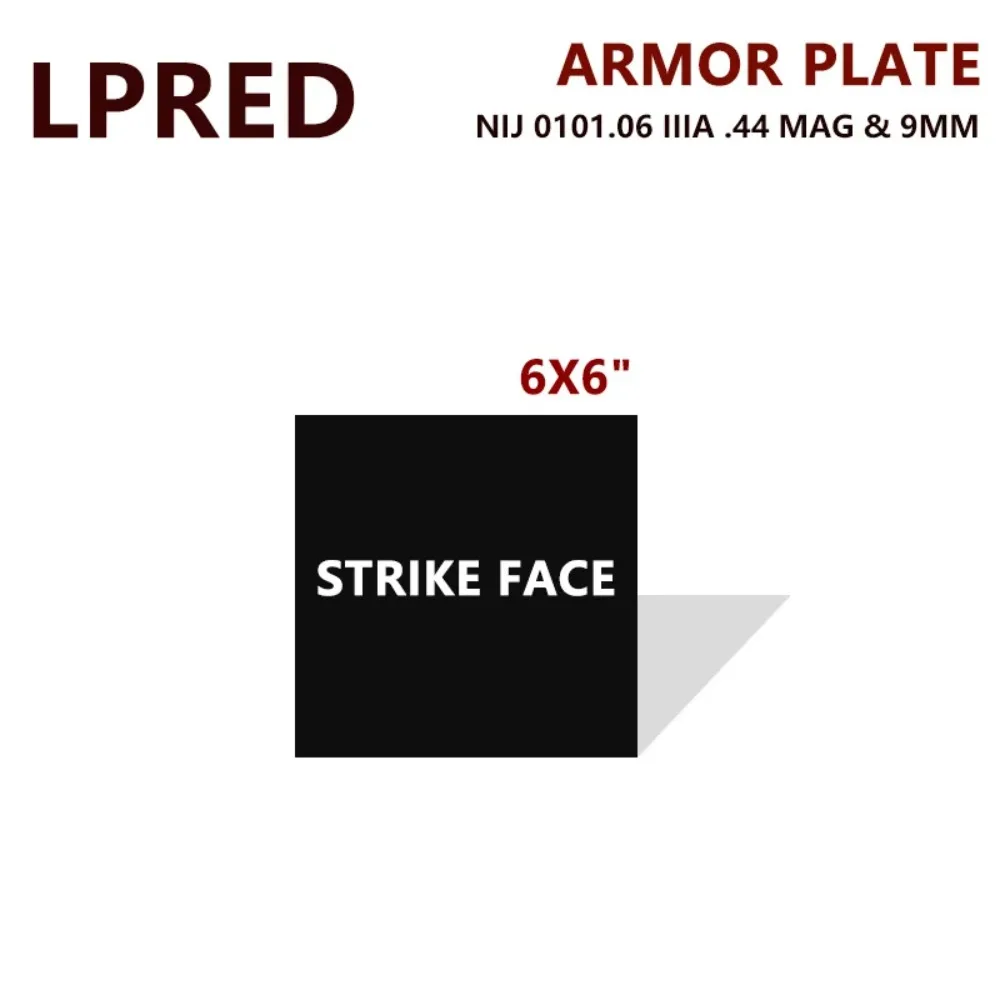 1/2/4Pcs 6x6 NIJ IIIA 3A Soft Bulletproof Plate Ballistic Vest Bulletproof Side Panel Waist Armor Panel